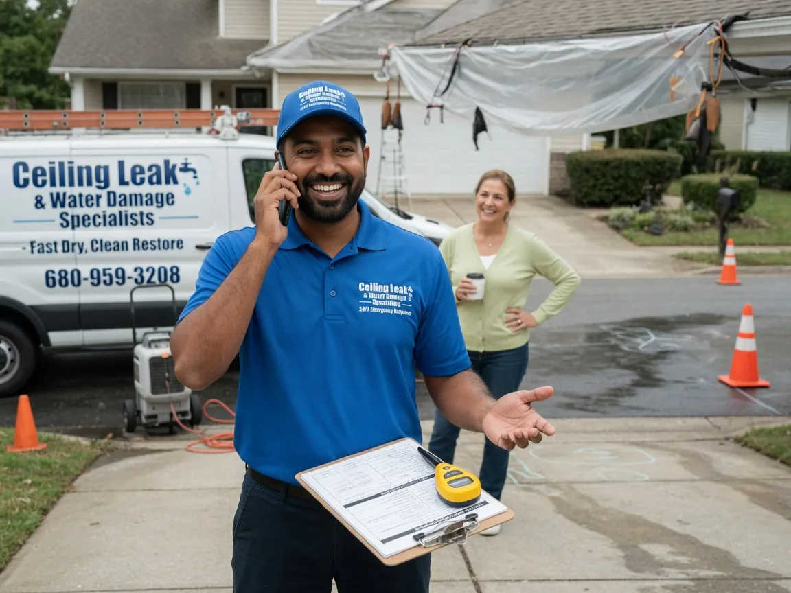 Ceiling Leak Cleanup Mccordsville, IN FAQs